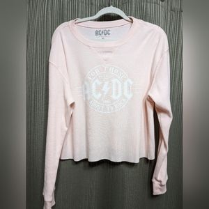 Juniors/women's AC/DC XL Crop top, shirt